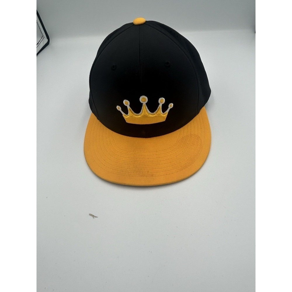 Crown Baseball Cap Hat Black And Gold